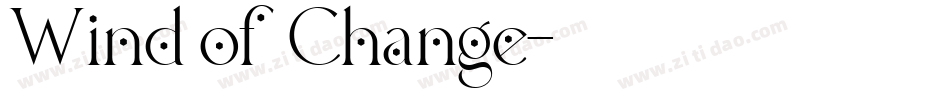 Wind of Change字体转换